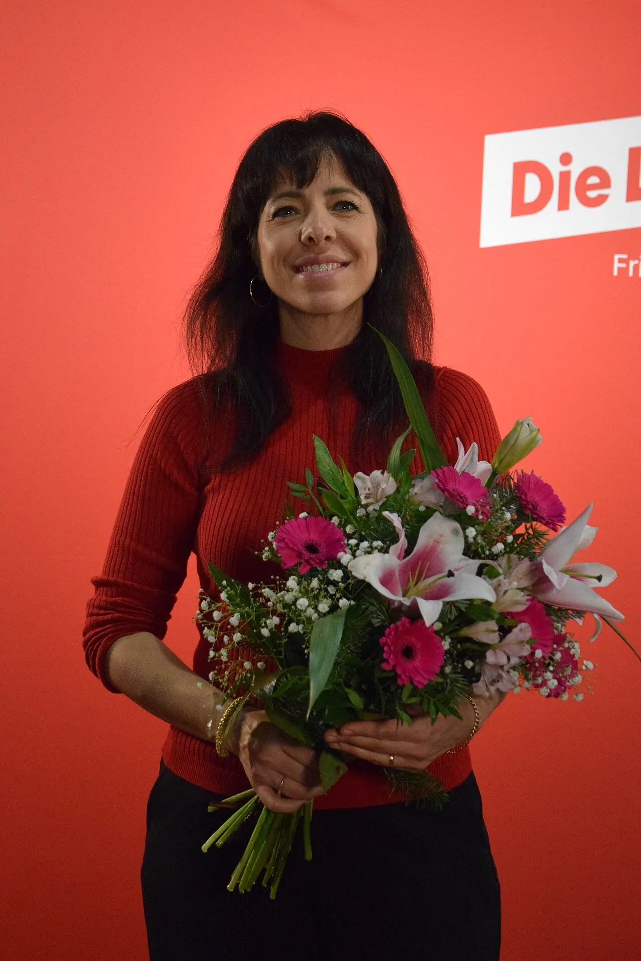 Elif Eralp, lijsttrekker van de Berlijnse Linke.