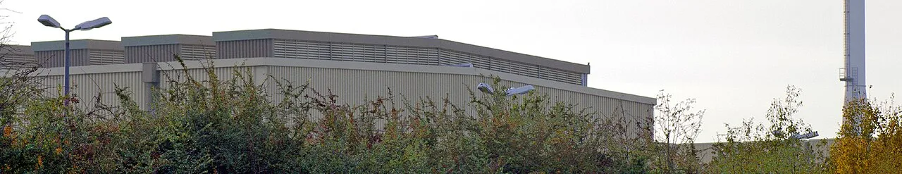 Een deel van de bovengrondse tijdelijke opslag voor hoogradioactief Duits kernafval bij Gorleben, in afwachting van een definitieve eindberging.