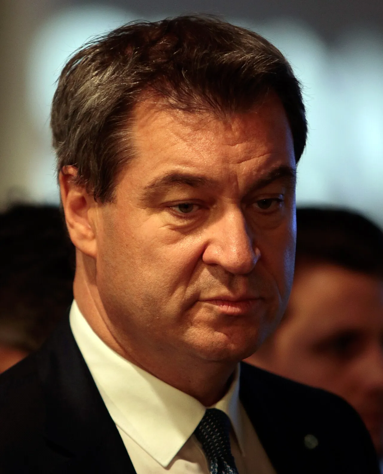 Markus Söder op zijn eerste dag als CSU-partijvoorzitter op een CSU-partijcongres in München, 2019